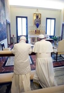 FRANCISCO CON BENEDICTO XVI