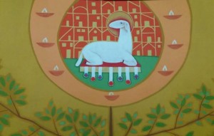 Cordero con los siete sellos y candelabros (Leandro)