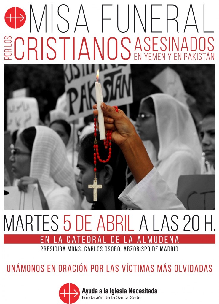 Cartel Misa Cristianos Perseguidos